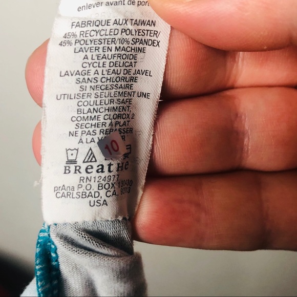 PrAna Floral Teal Dress Small - Picture 8 of 8